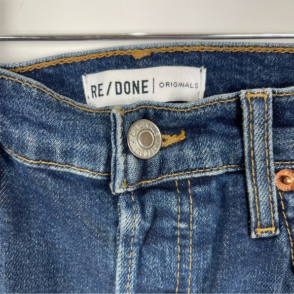 RE/DONE High Rise Ankle Crop Jeans - Picture 6 of 14